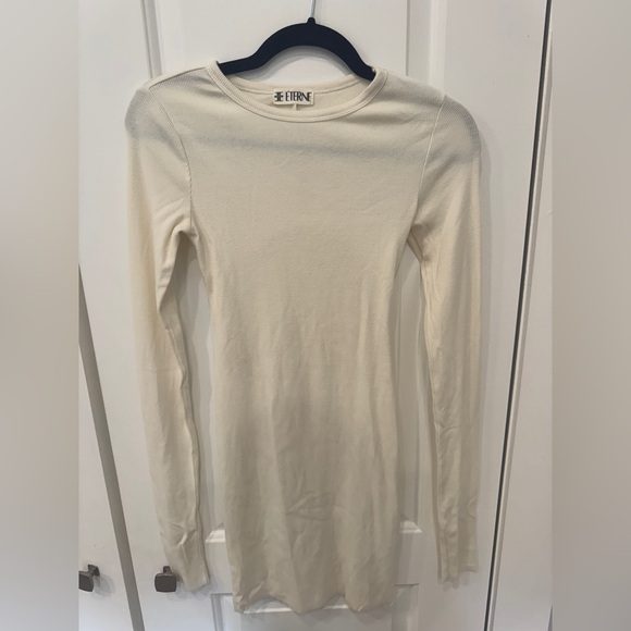 Eterne Long Sleeve Crewneck Mini Dress - Picture 3 of 7